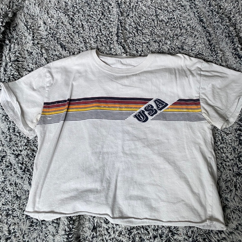 White crop top